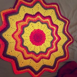 Crochet lap blanket